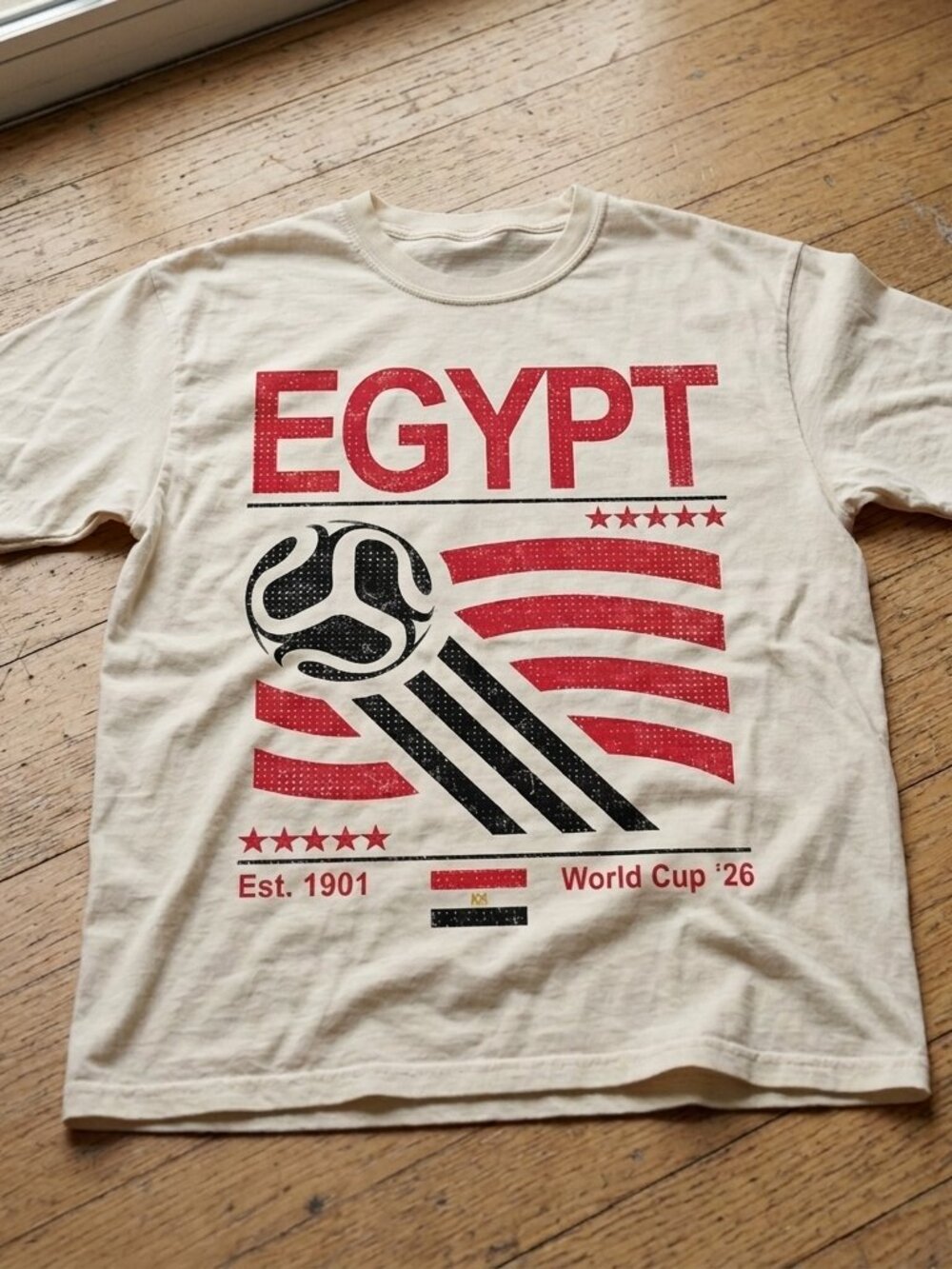 Vintage Egypt Soccer Shirt, Retro 90s Flag Egypt Football Jersey